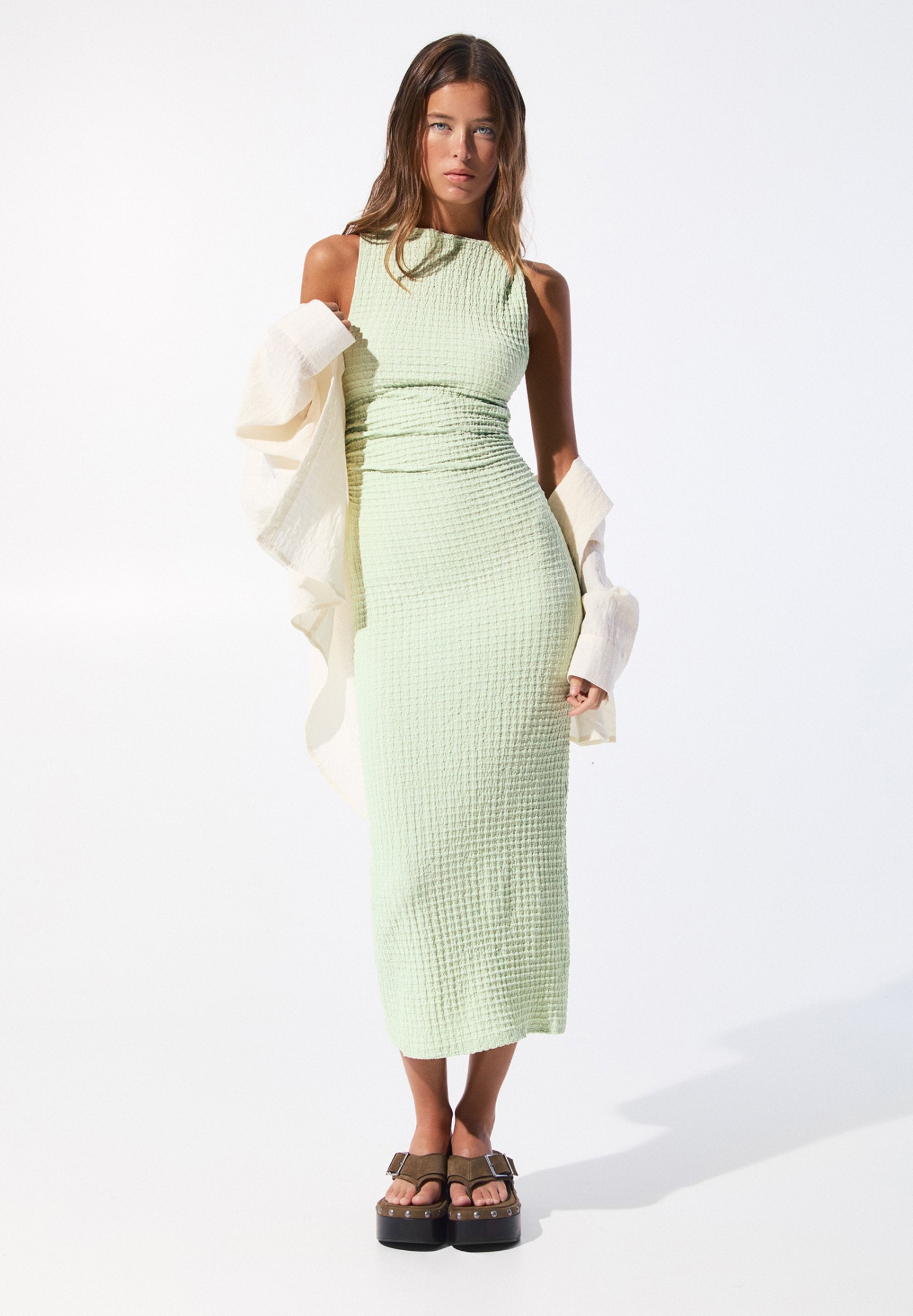 ELENOVA I Robe Vert Menthe